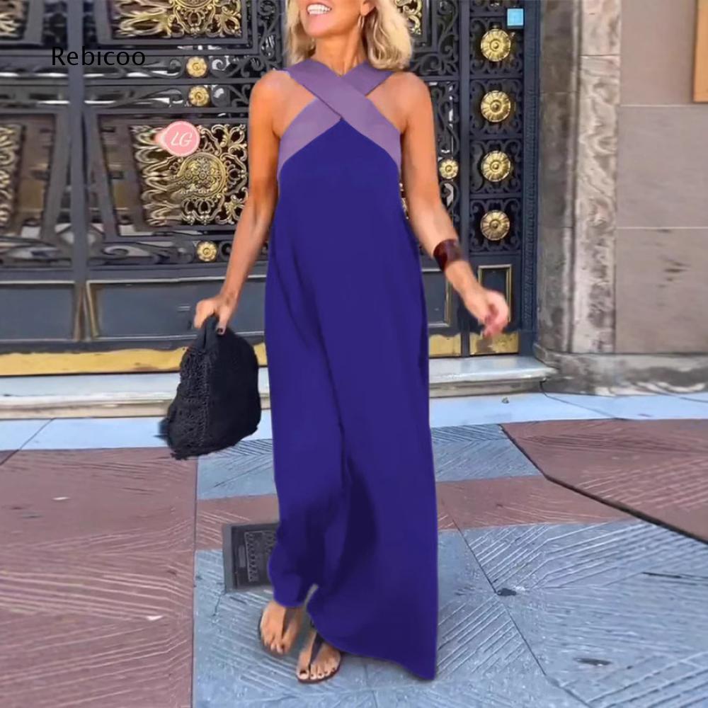 Crossfit Event - Vestido largo holgado para mujer con
