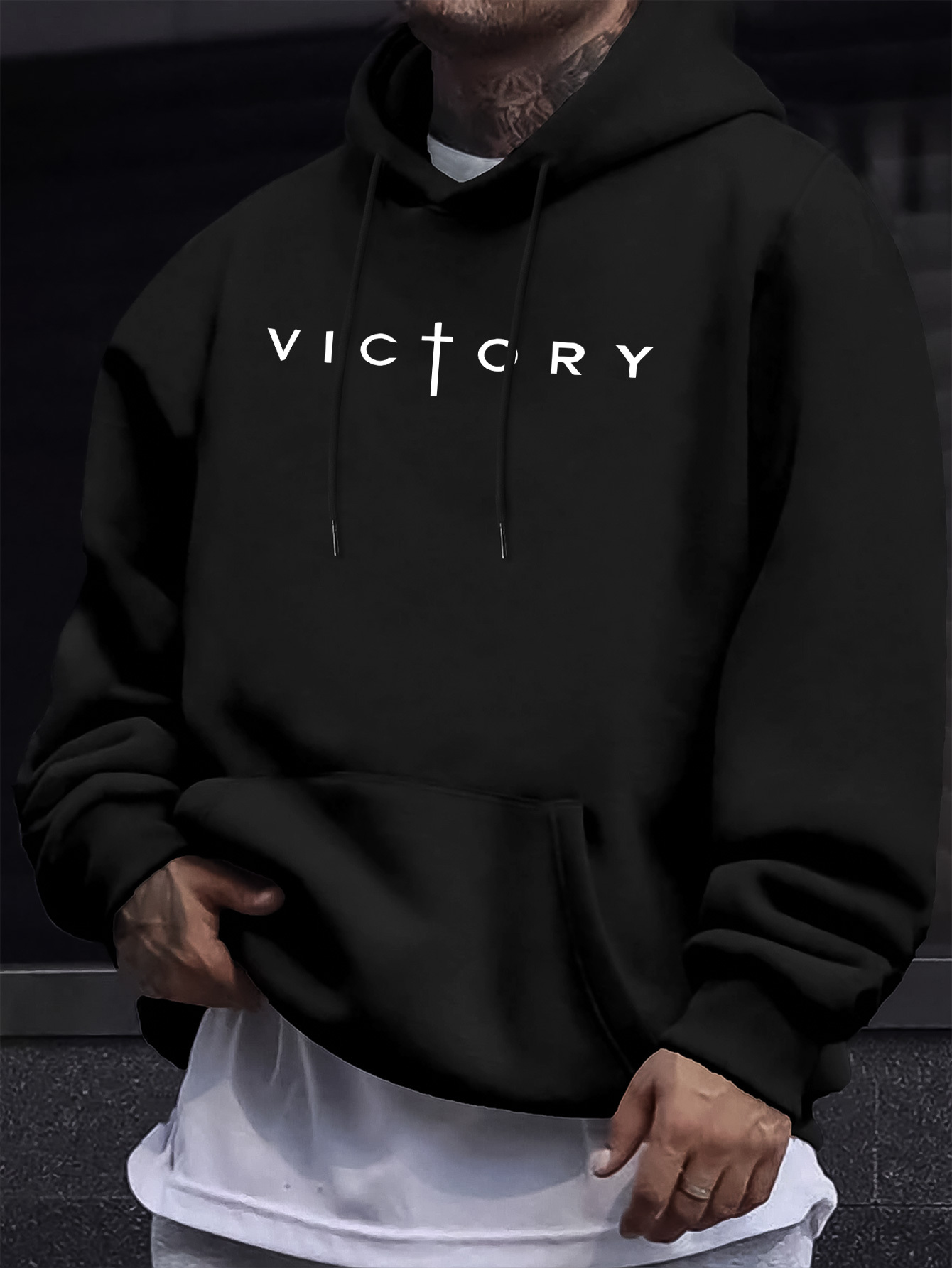 Crossfit Victory - Sudadera con capucha para hombre, con