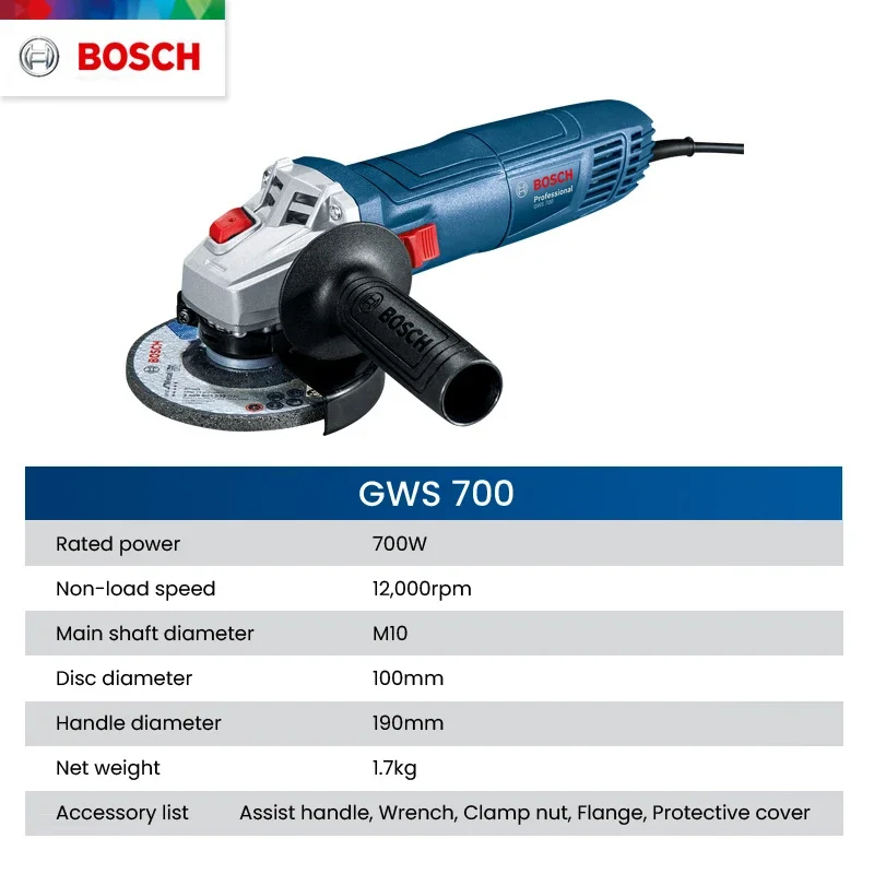Amoladora Angular Bosch GWS 70 - Crossfit Machine reseña y precio