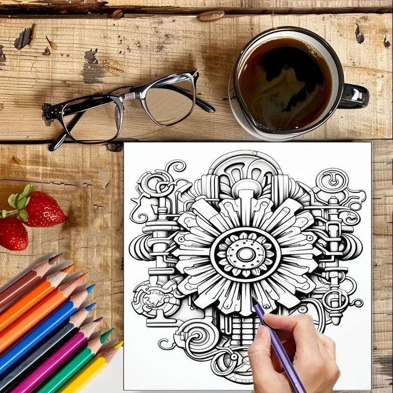 Libro para colorear de flores  - Chalk Bag reseña y precio