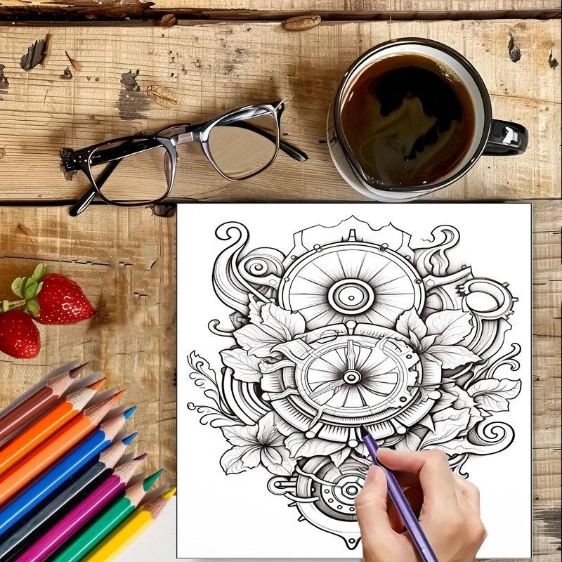 Libro para colorear de flores  - Chalk Bag reseña y precio